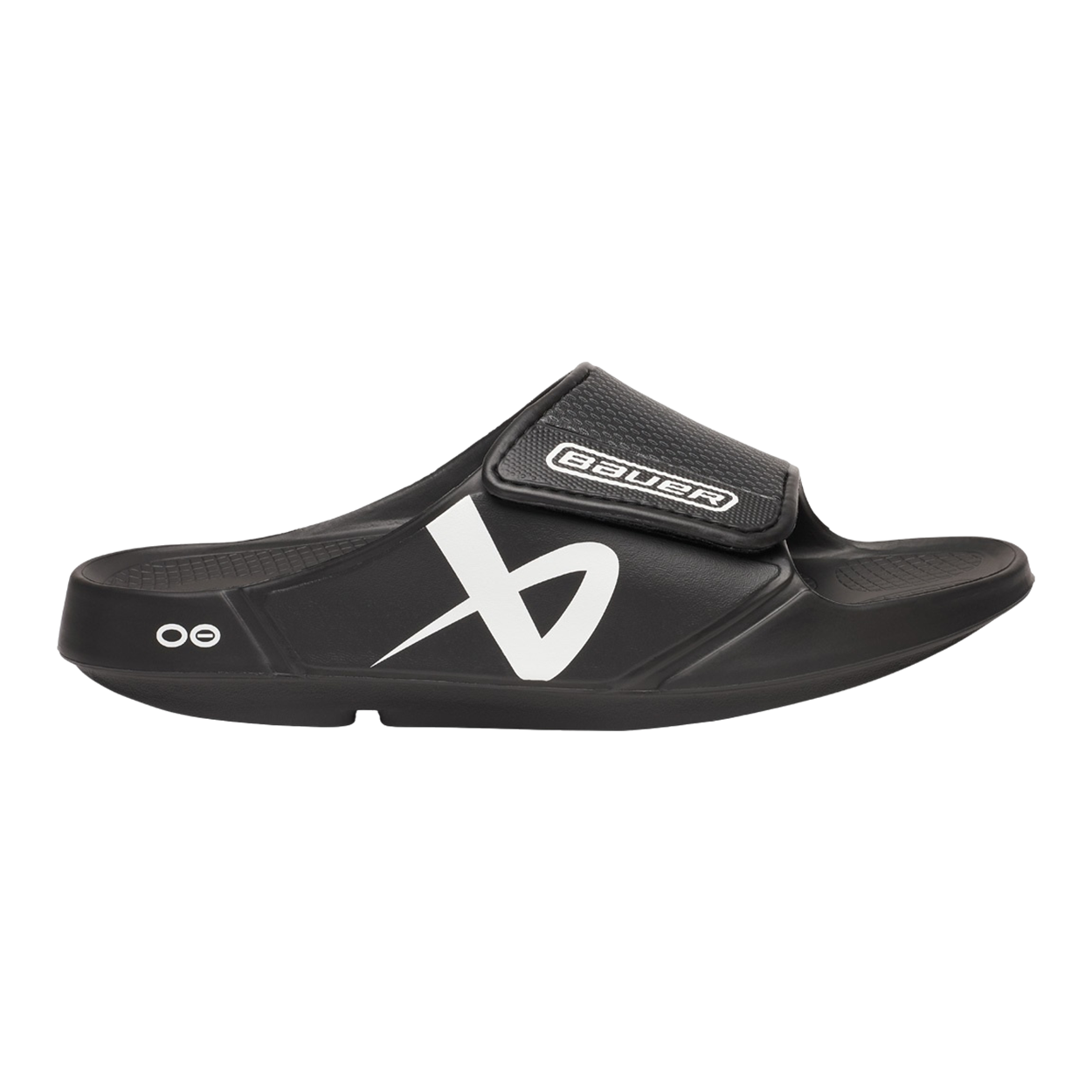 S25 BAUER OOFOS SPORT FLEX SLIDE JUNIOR BLACK