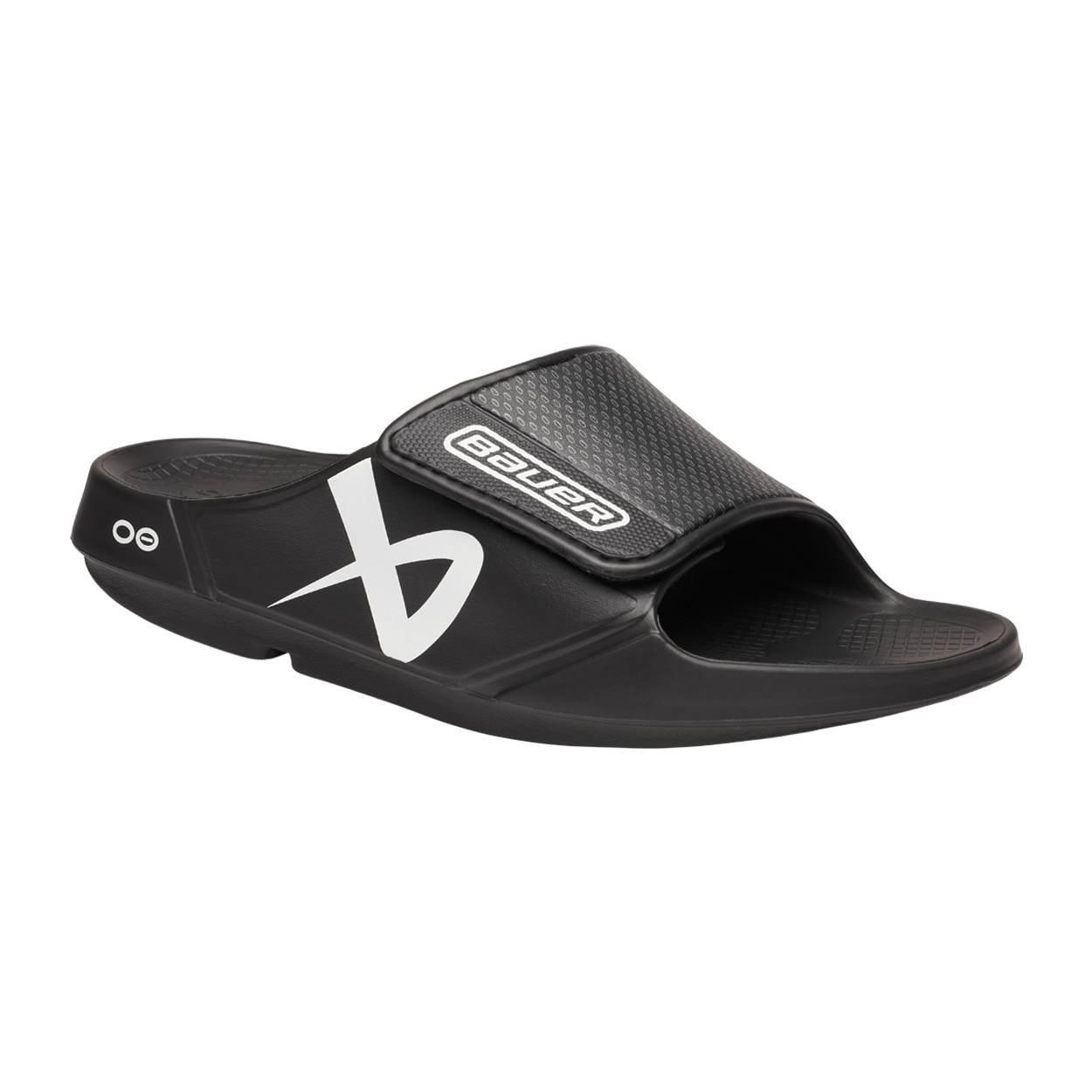 S25 BAUER OOFOS SPORT FLEX SLIDE JUNIOR BLACK