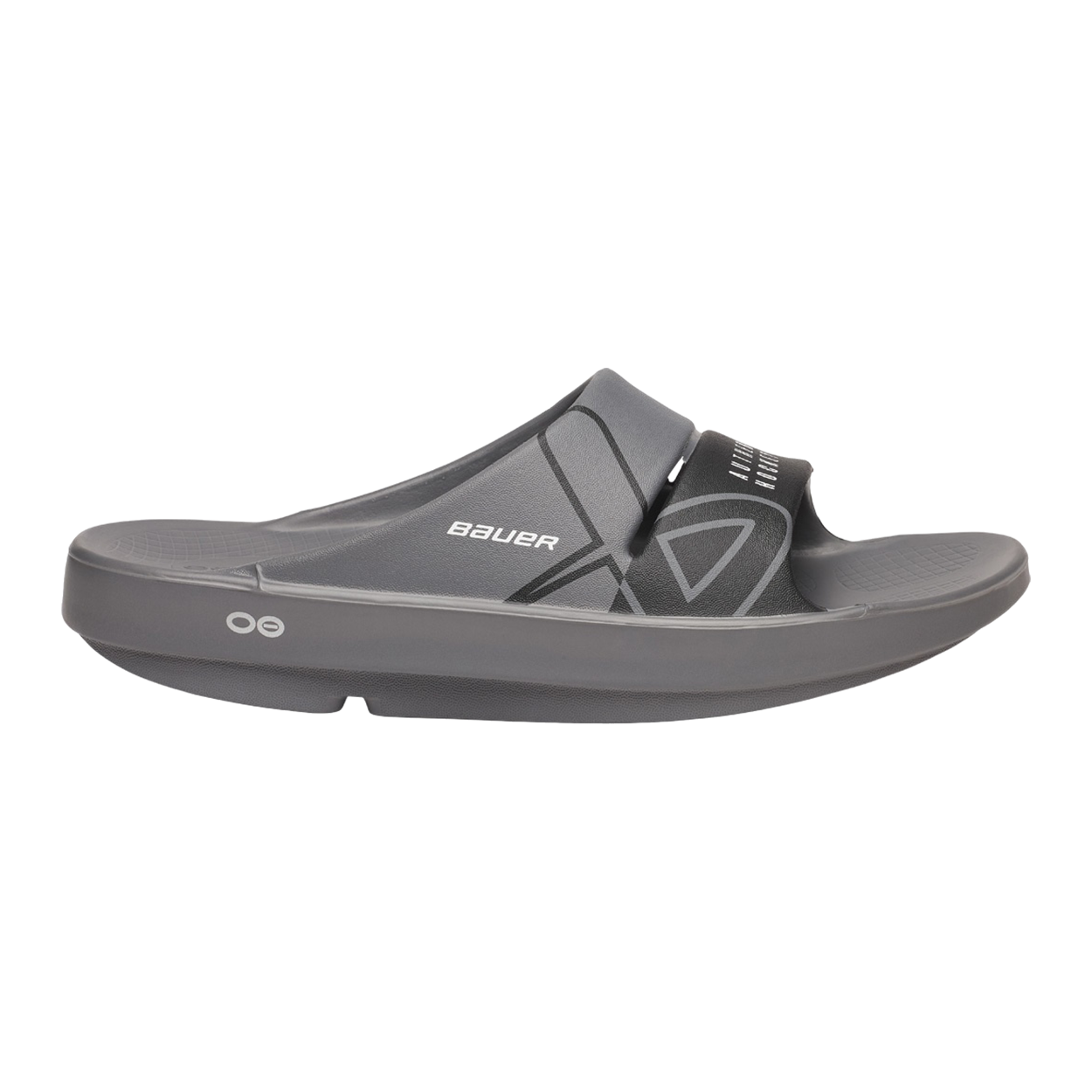 S25 BAUER OOFOS SPORT SLIDE JUNIOR GREY