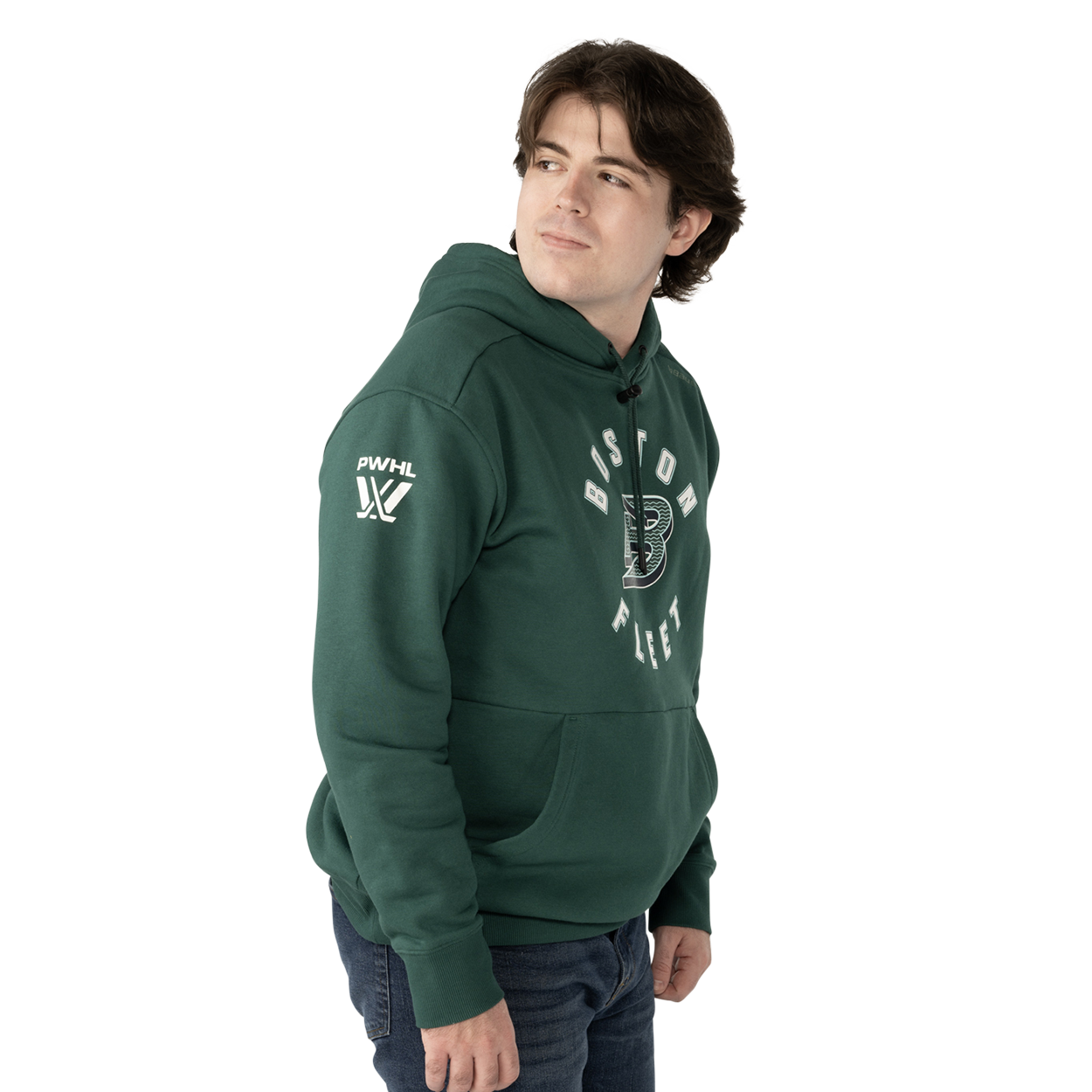 BAUER PWHL TEAM ULTIMATE HOODIE MENS BOSTON FLEET