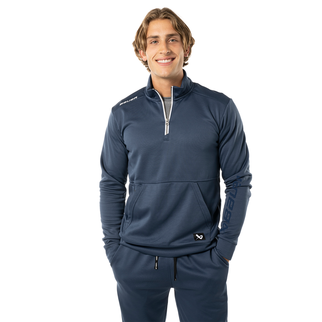 BAUER TEAM FLEECE 1/2 ZIP SENIOR