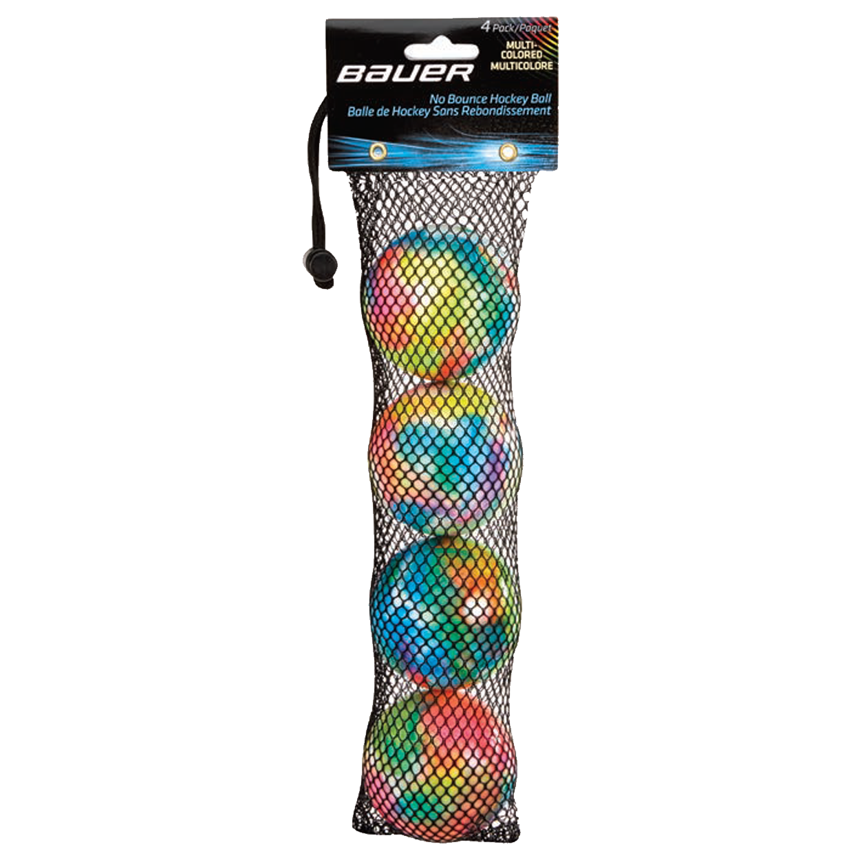 Balles de hockey multicolores sans rebond