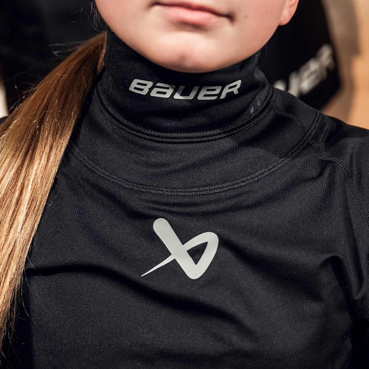 BAUER LS CUT-RESISTANT NECK PROTECT BASE LAYER, YOUTH