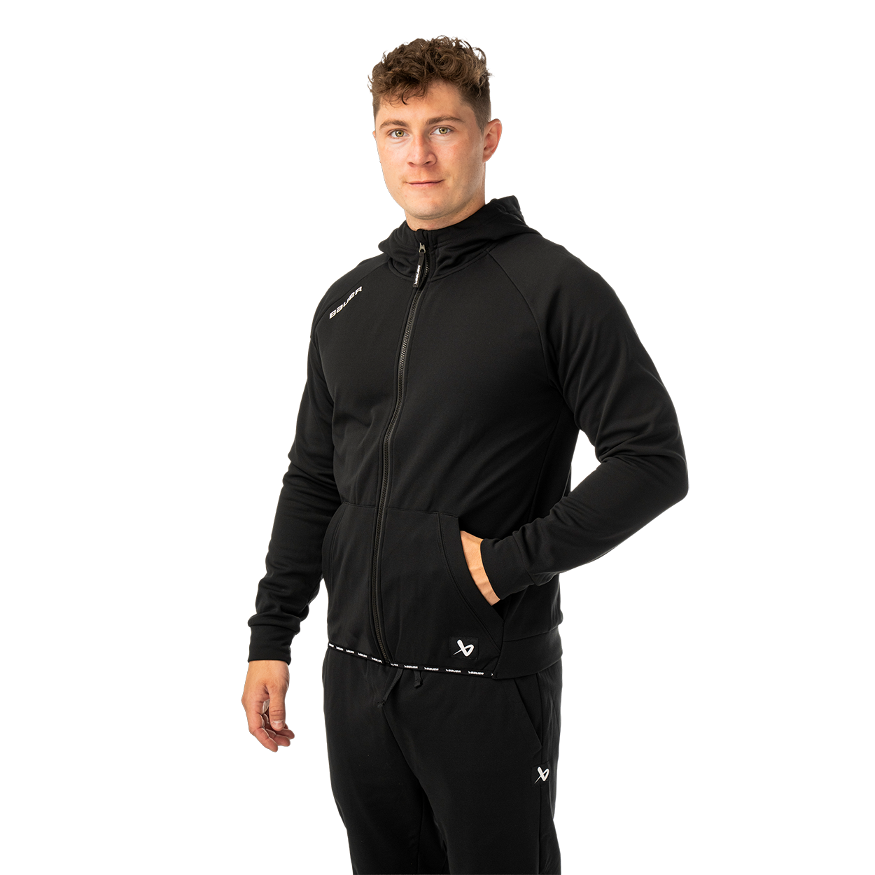 BAUER TEAM FLEECE ZIP HOODIE SENIOR
