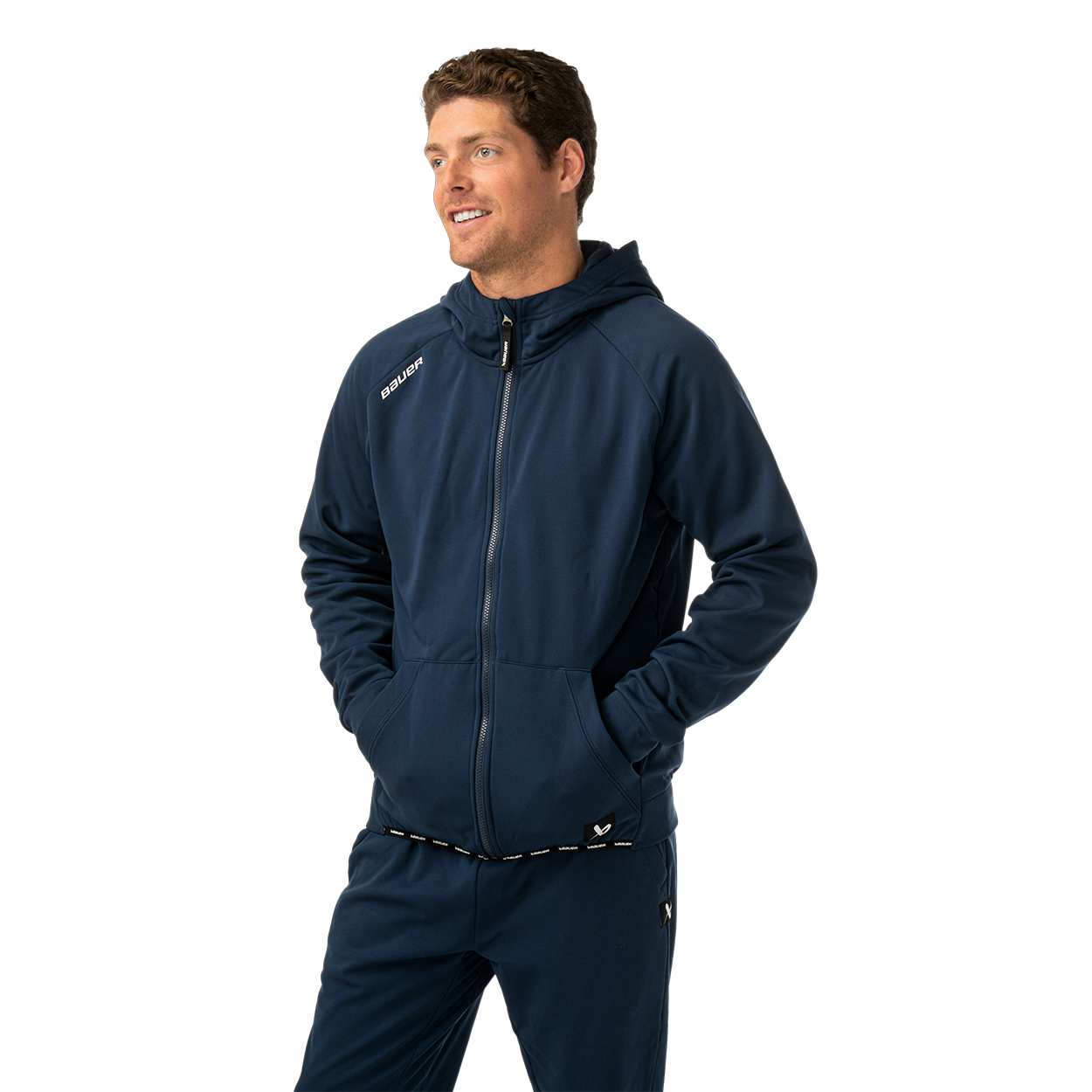 BAUER TEAM FLEECE ZIP HOODIE SENIOR