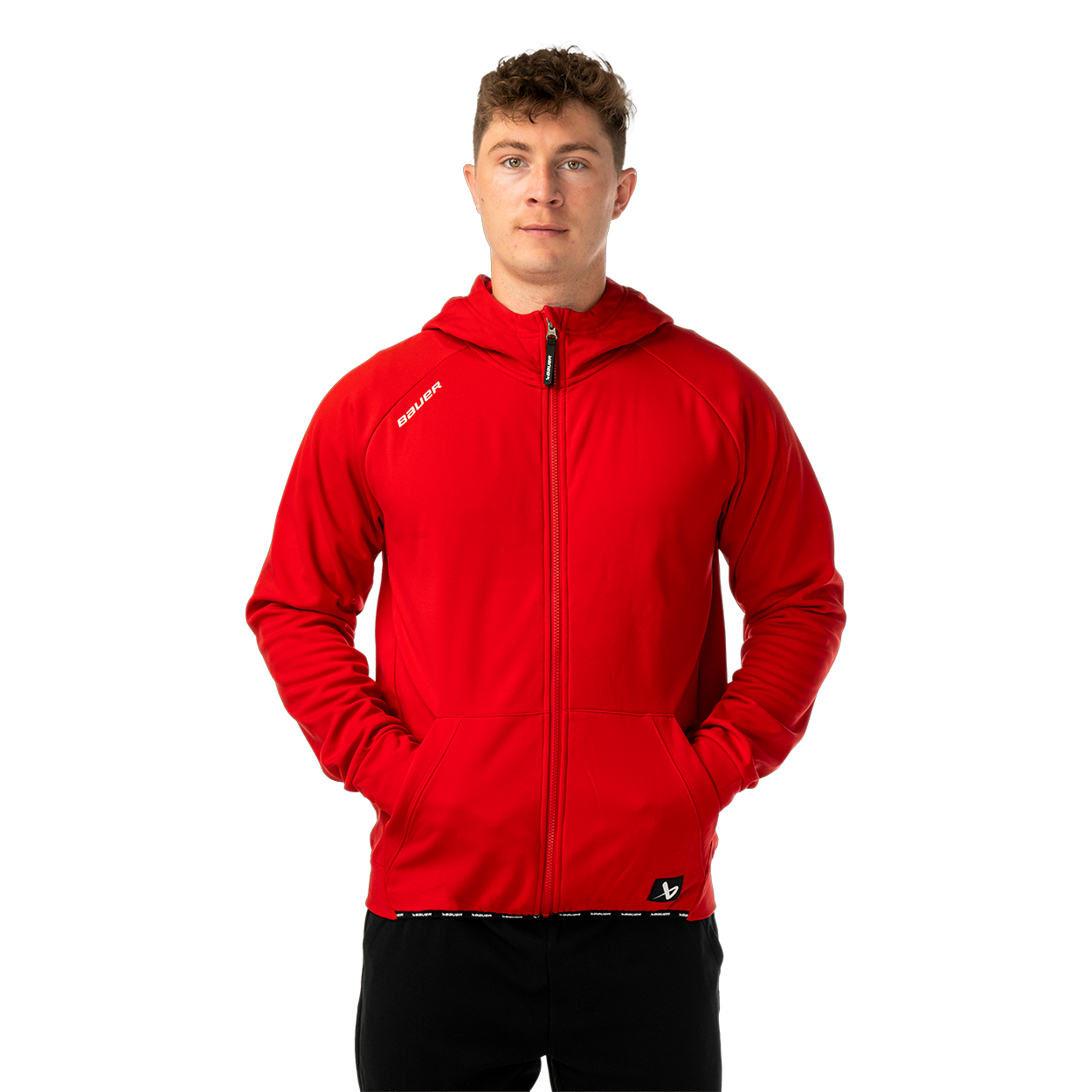BAUER TEAM FLEECE ZIP HOODIE SENIOR
