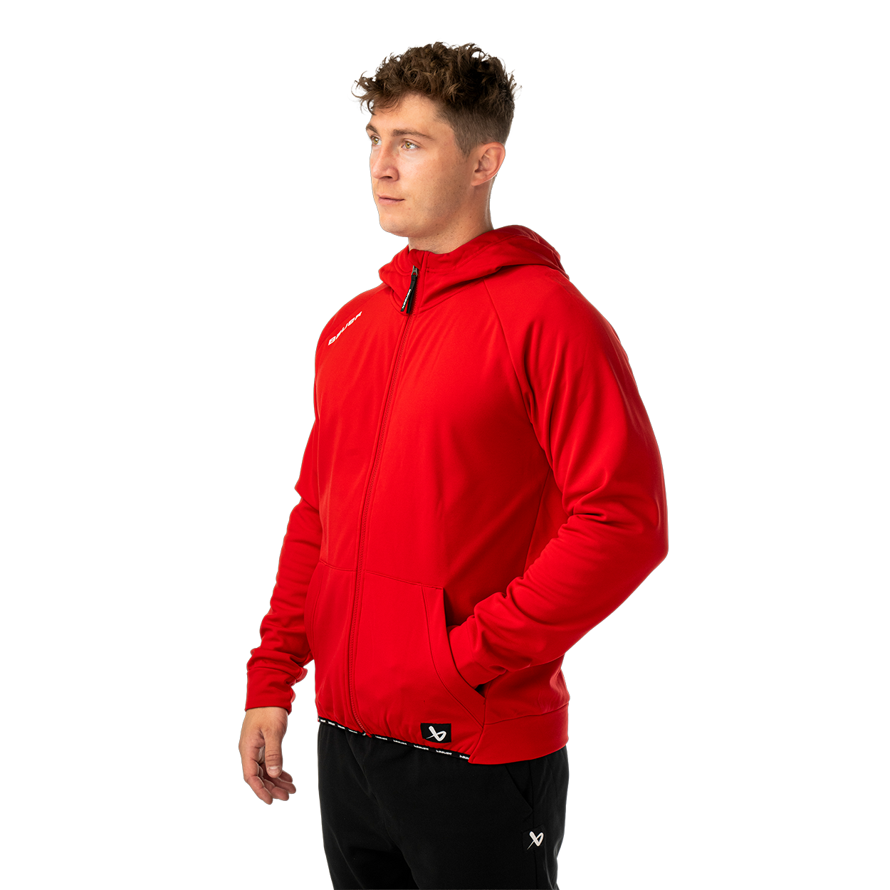 BAUER TEAM FLEECE ZIP HOODIE SENIOR