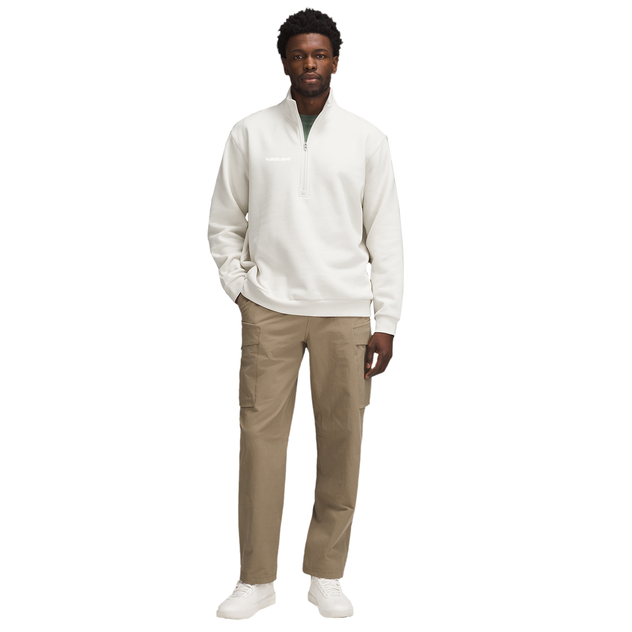 BAUER // lululemon STEADY STATE HALF ZIP