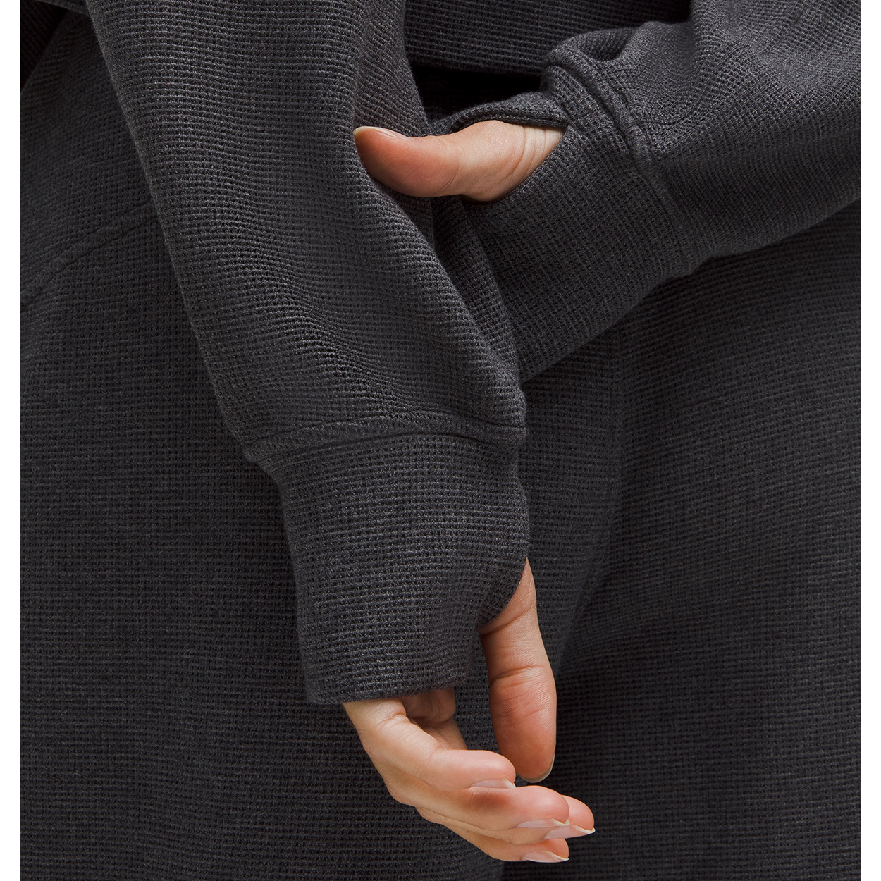 BAUER lululemon WAFFLE FULL ZIP HOODIE WOMENS