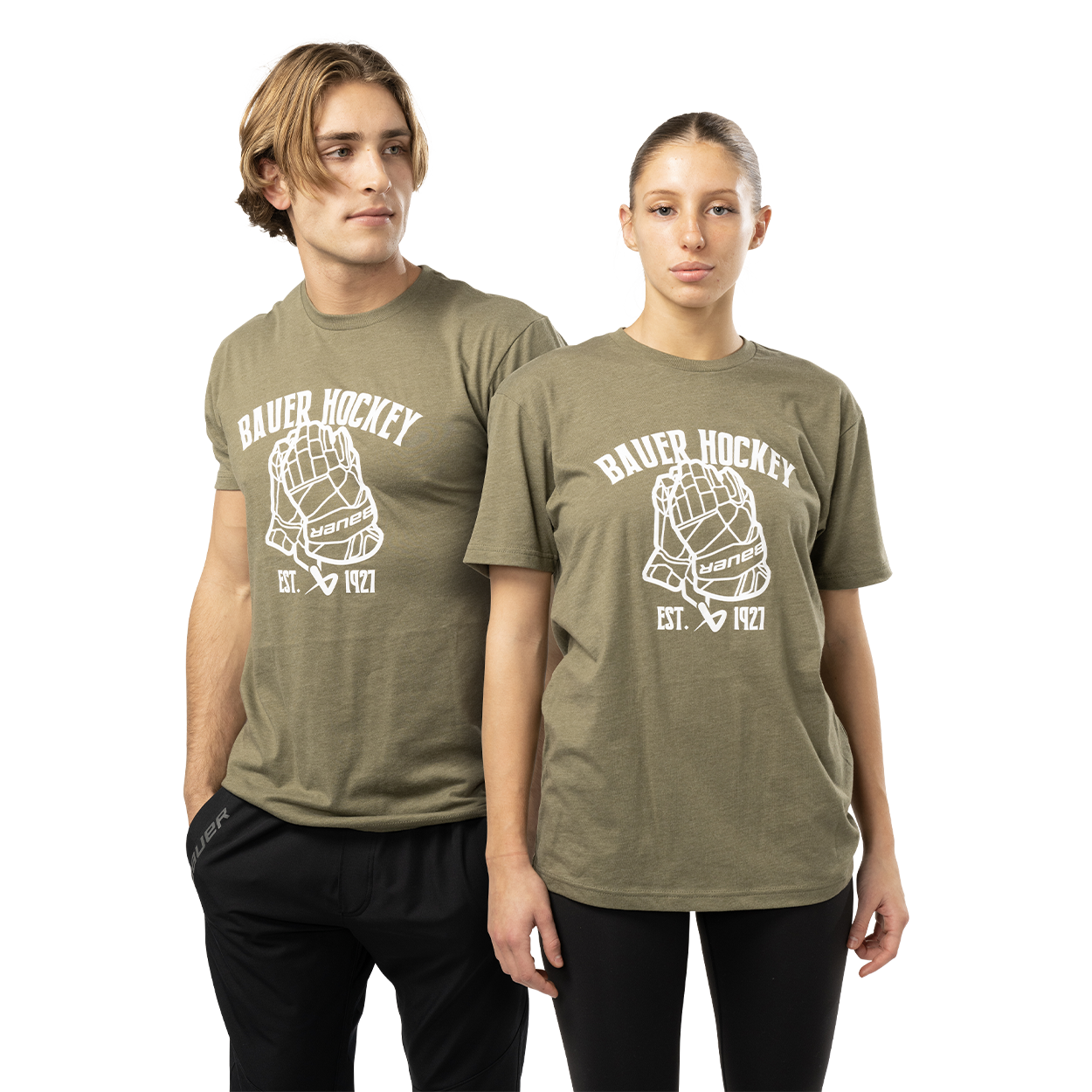 BAUER SHORTSLEEVE HOCKEY GLOVE TEE SENIOR