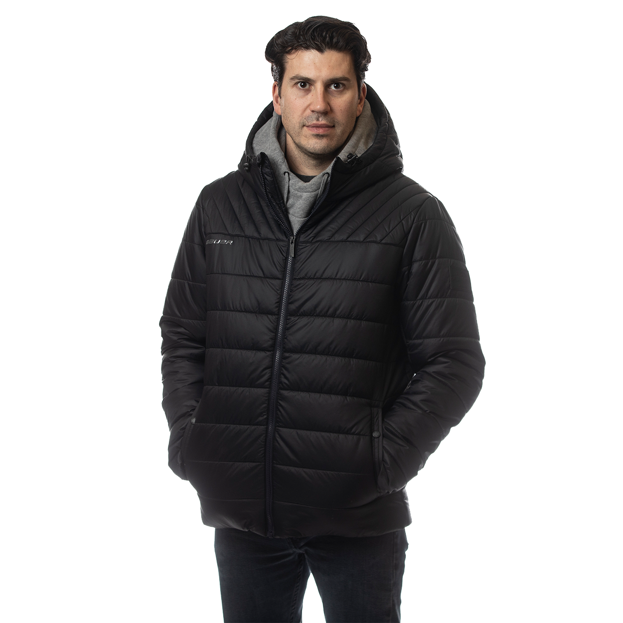 BAUER HOCKEY HOODED PUFFER JACKET SENIOR