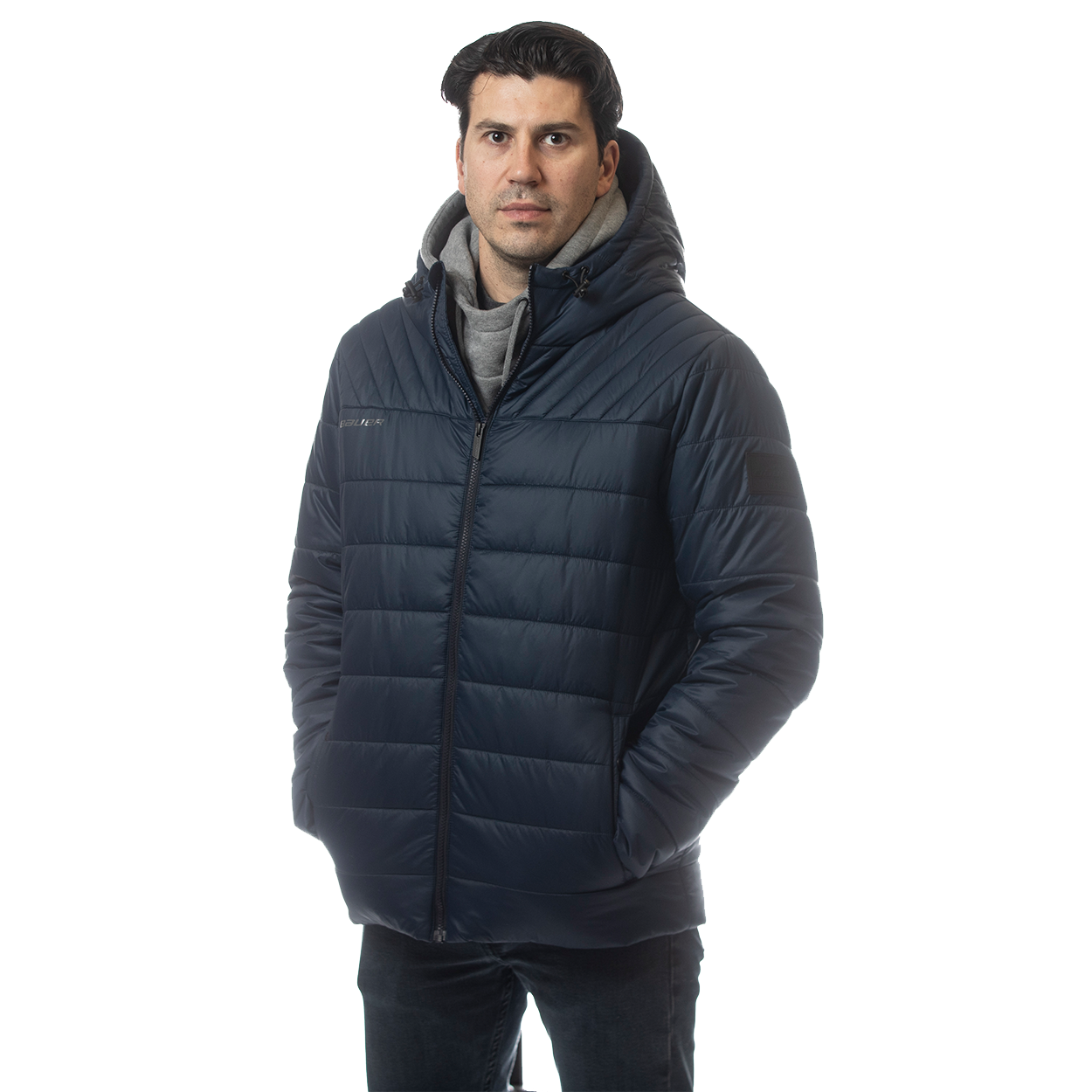 Juniors puffer jacket with hood on sale