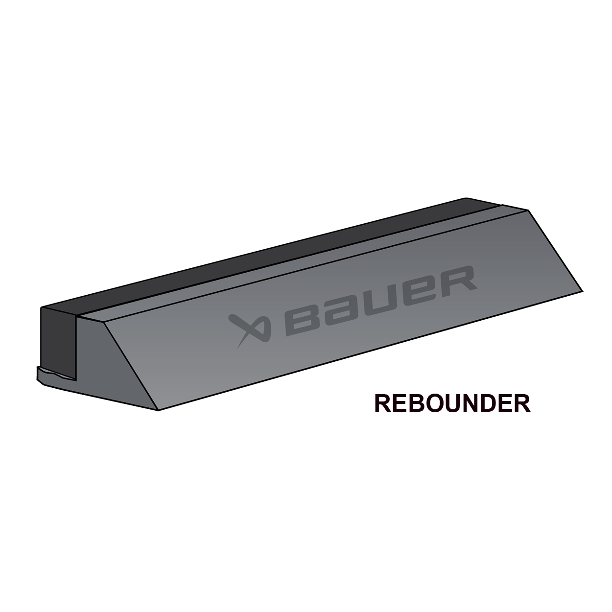 BAUER SYNTHETIC ICE TILE SINGLE SIDE EDGE REBOUNDER