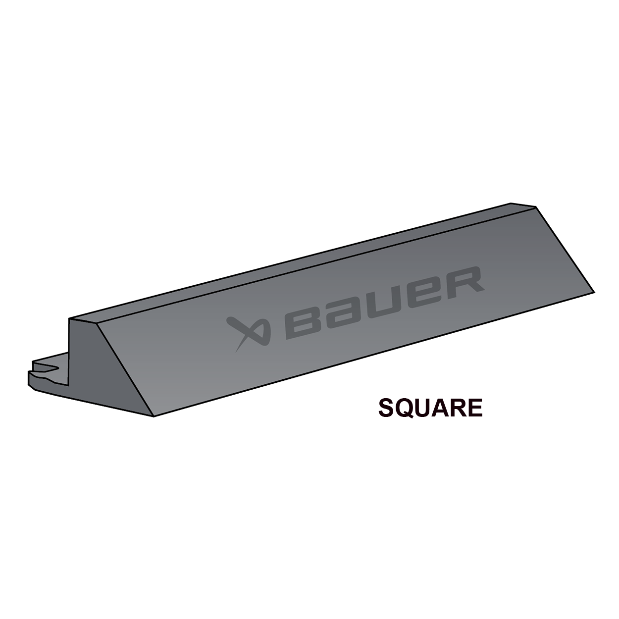 BAUER SYNTHETIC ICE TILE SINGLE SIDE EDGE SQUARE
