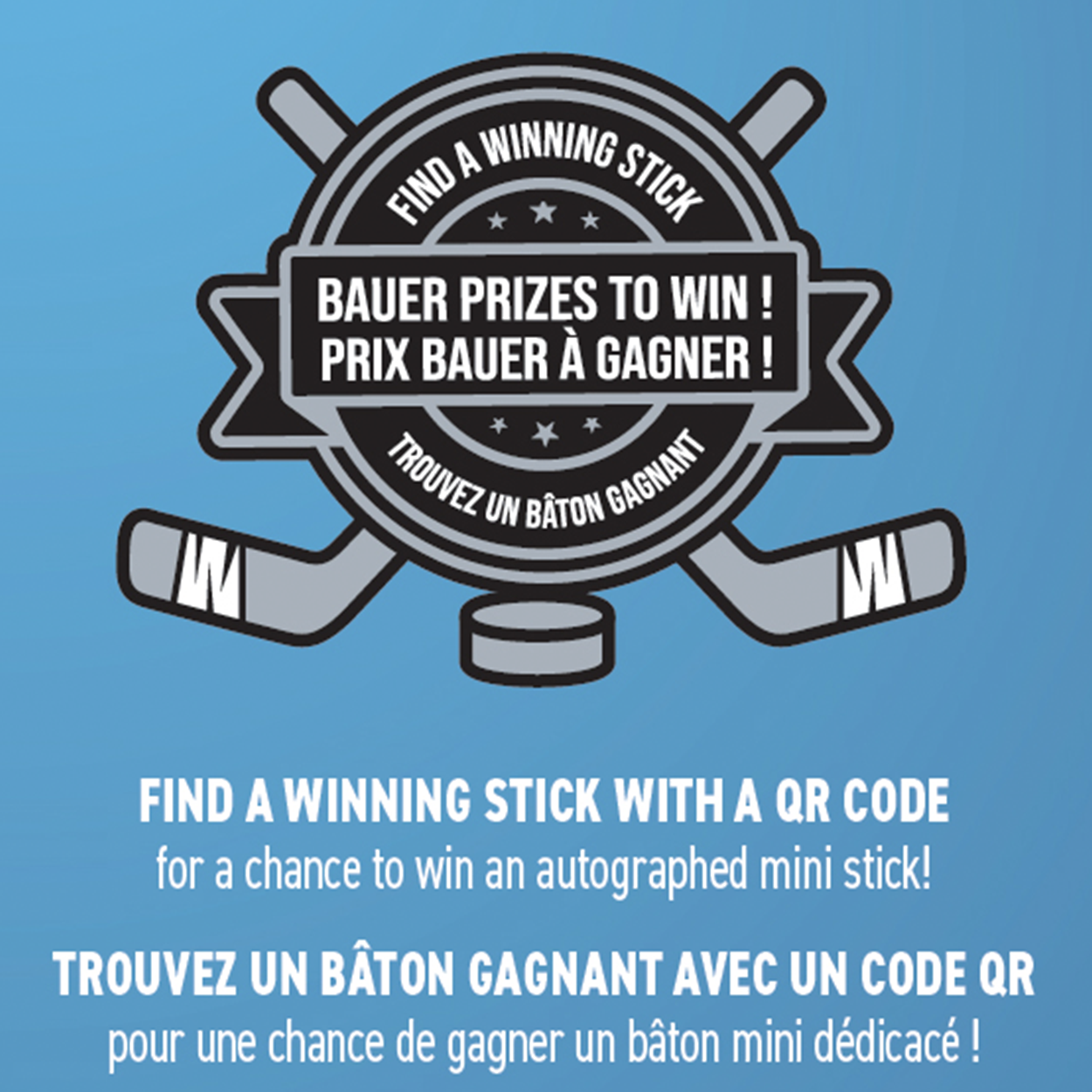 BAUER INTERNATIONAL MYSTERY MINIS® PLAYER STICKS