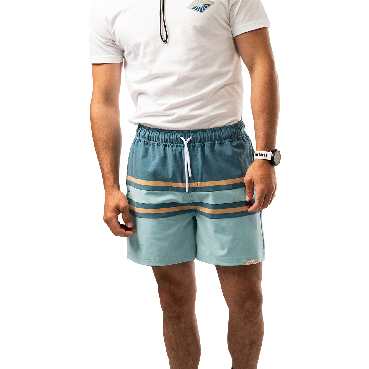 BAUER DEEP END SWIM SHORT AQUA SENIOR