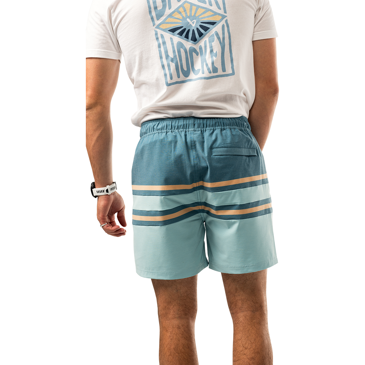 BAUER DEEP END SWIM SHORT AQUA SENIOR