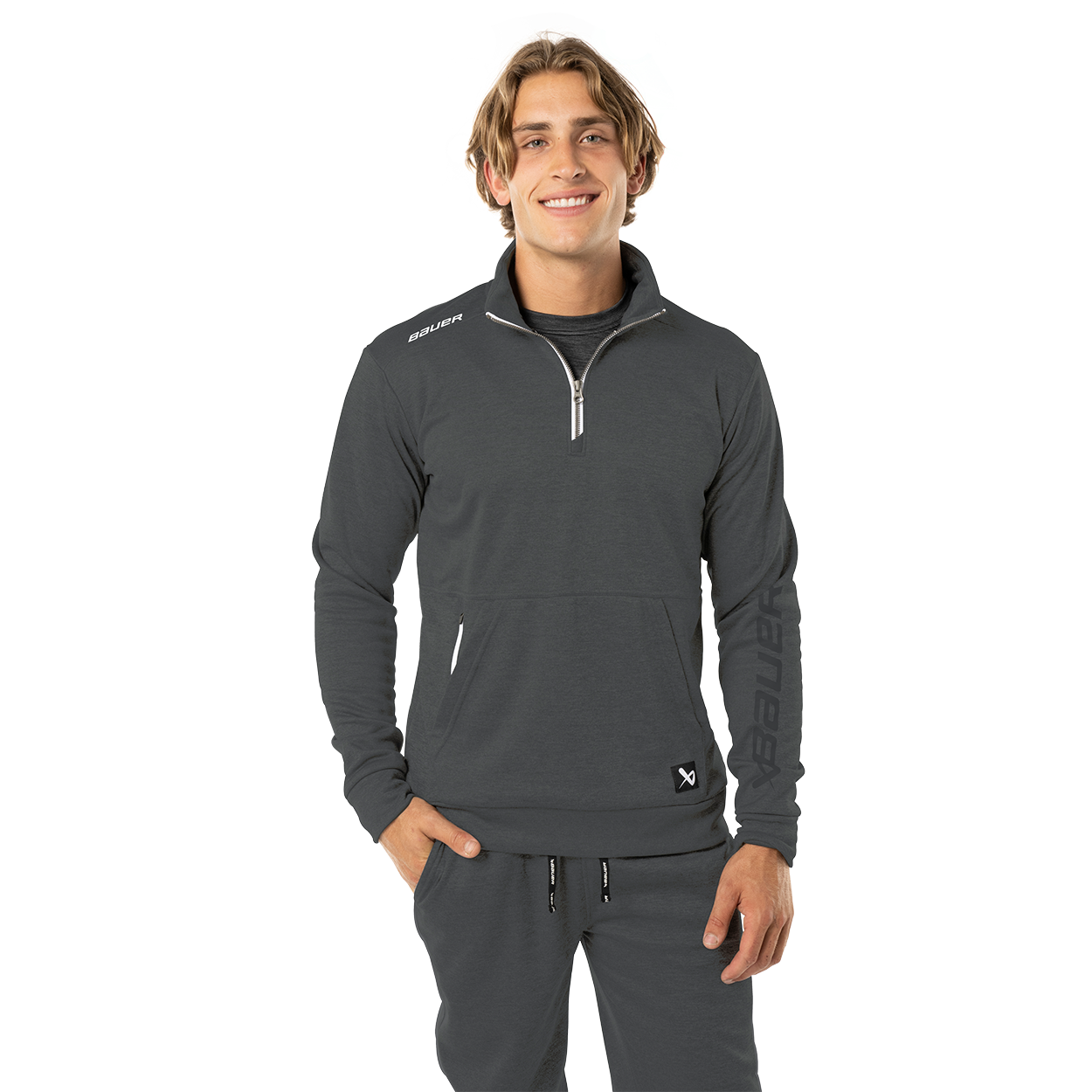 BAUER TEAM FLEECE 1/2 ZIP SENIOR