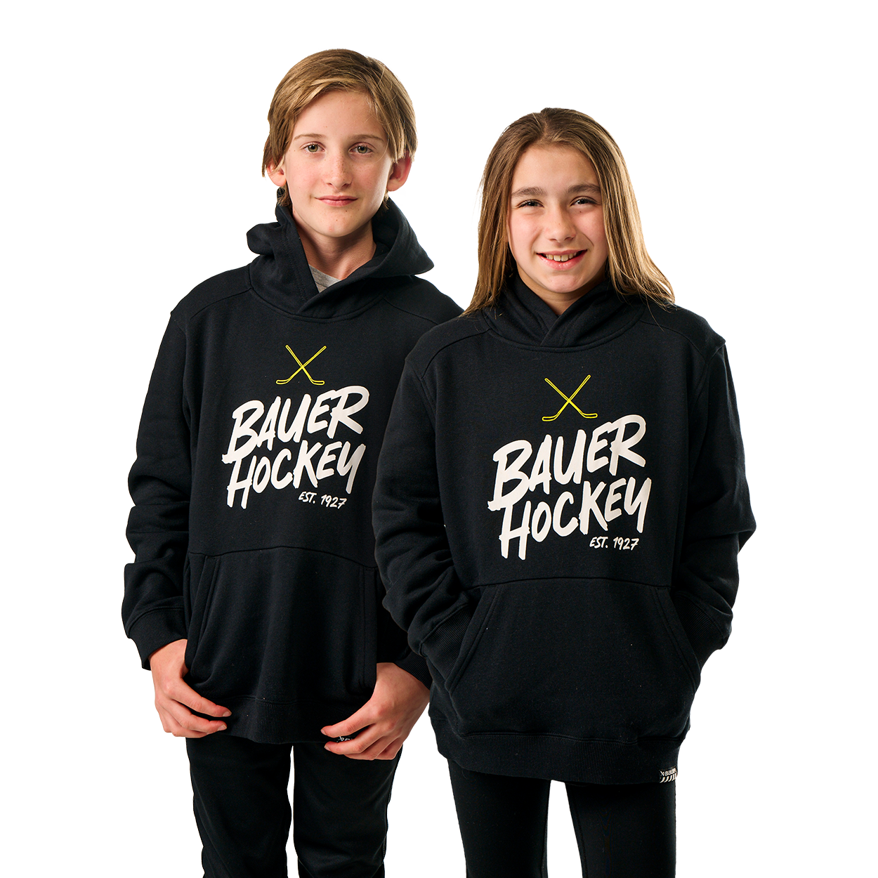 BAUER OVERNIGHT ULTIMATE HOODIE YOUTH BLACK